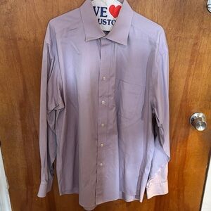 Joseph & Feiss Lavender Long-Sleeve Dress Shirt
